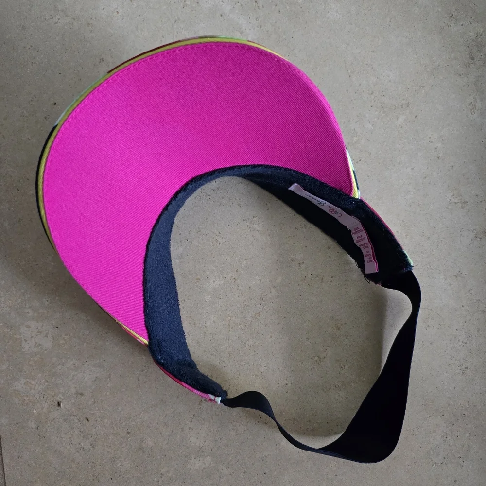 Lilly Green Plaid Fabric Sun Visor - Picture 2 of 4